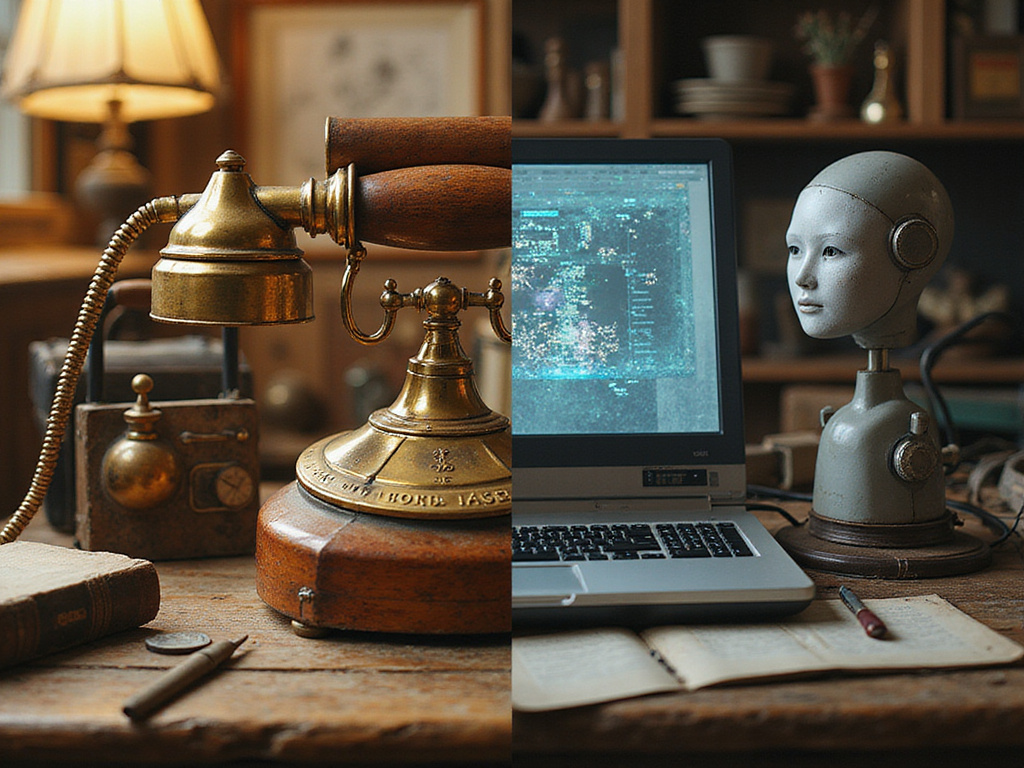 Transition from antique to futuristic jobs practiced in Western countries