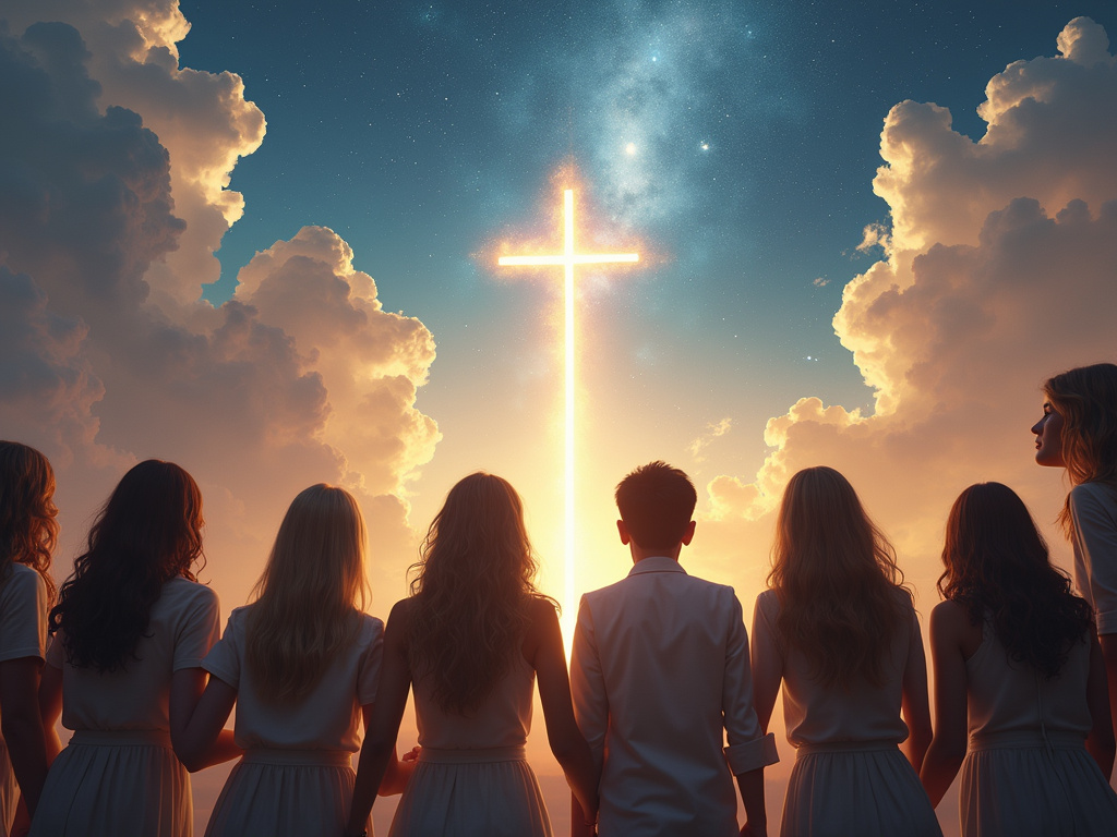 Cosmic depiction of qué pasó el viernes santo