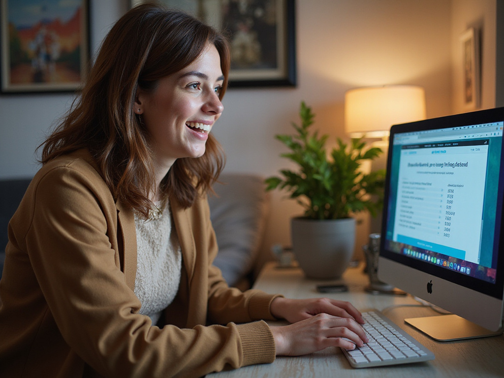 Excited Spanish-speaking individual playing online lottery today